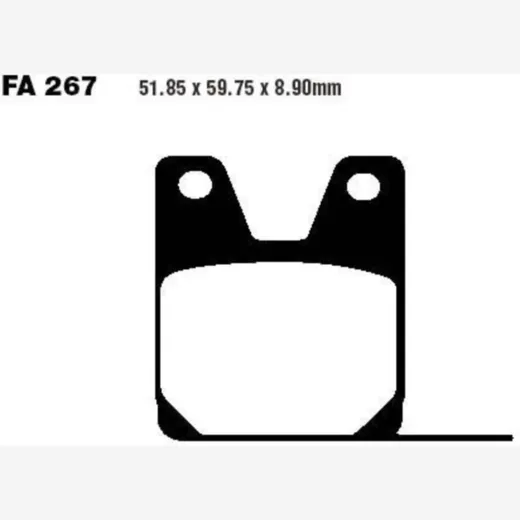Brake pads std ebc FA267