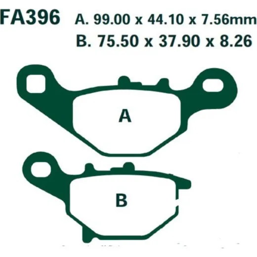 Brake pads scooter sintered hh ebc SFA396HH