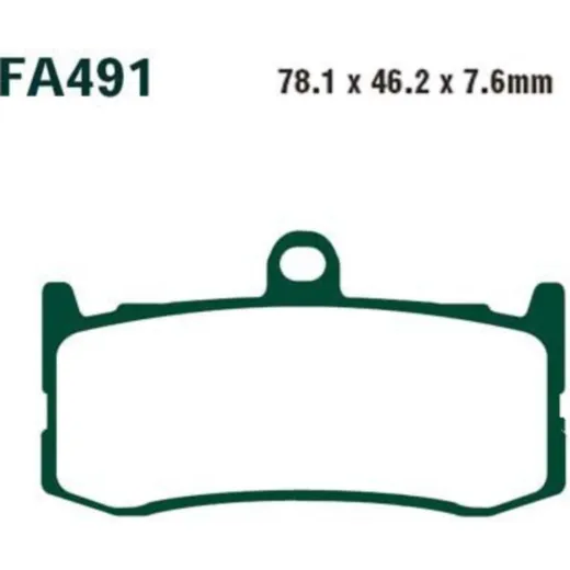 Brake pads sintered hh ebc FA491HH