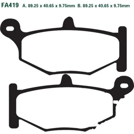 Brake pads sintered hh ebc FA419HH