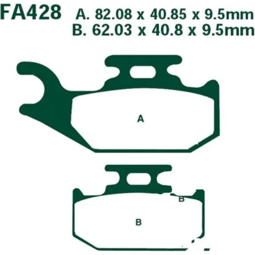 Brake pads sintered r ebc FA428R