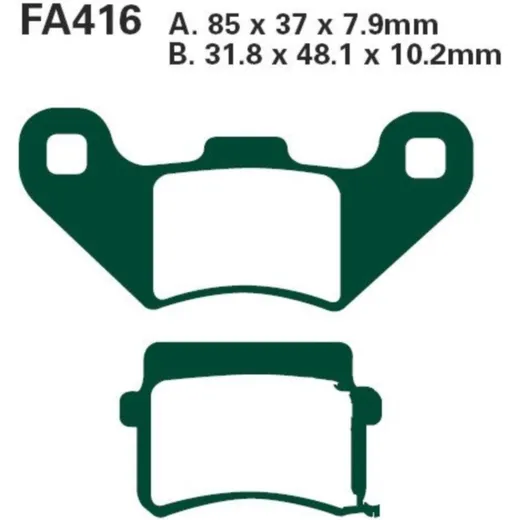 Brake pads std ebc FA416TT