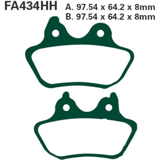Brake pads vld chrome ebc