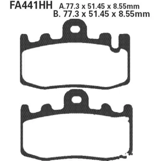 Brake pads sintered hh ebc FA441HH