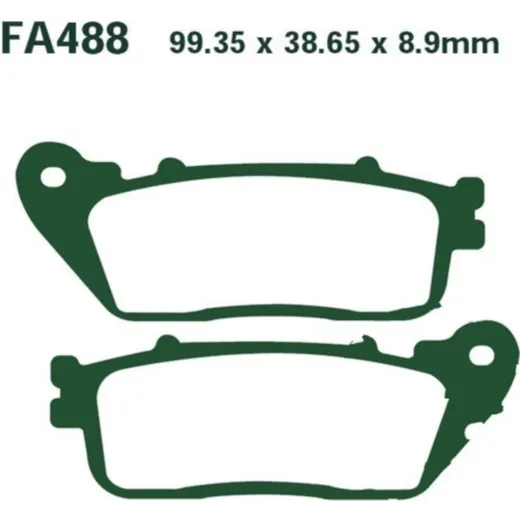 Brake pads sintered hh ebc FA488HH