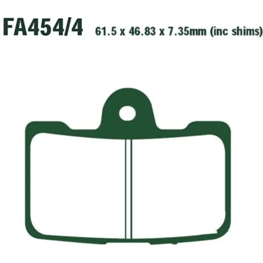 Brake pads sintered hh ebc FA4544HH
