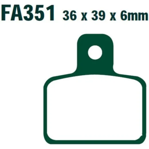 Brake pads std ebc FA351TT
