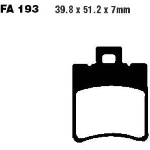 Brake pads carbon scooter ebc SFAC193