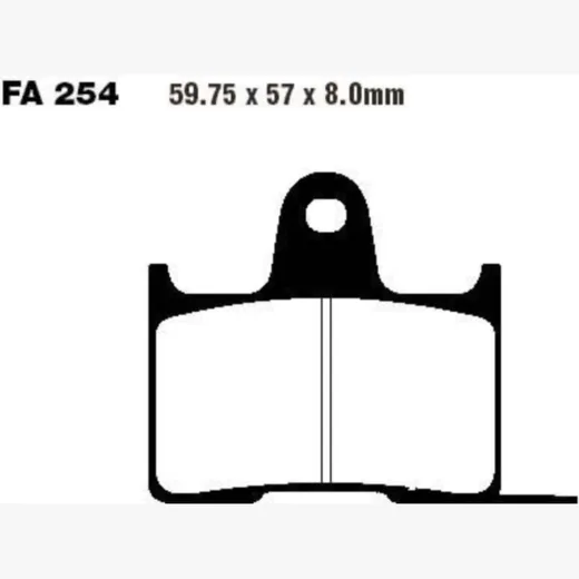 Brake pads sintered hh ebc FA254HH