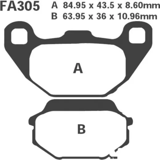 Brake pads scooter ebc SFA305