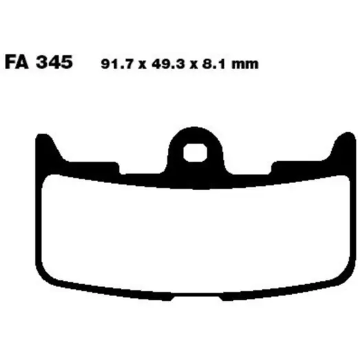 Brake pads sintered epfa ebc EPFA345HH