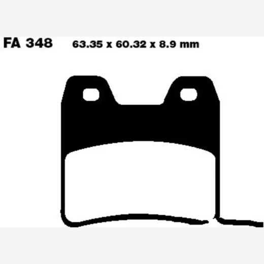 Brake pads std ebc FA348