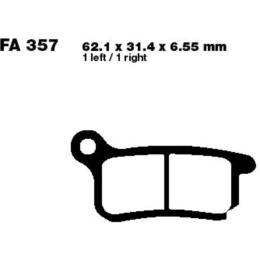 Brake pads sintered r ebc FA357R