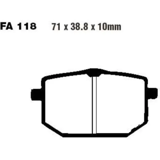 Brake pads std ebc FA118