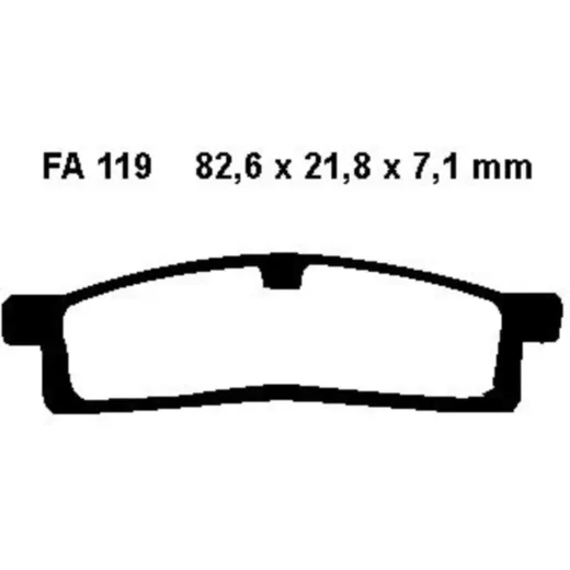 Brake pads std ebc FA119TT