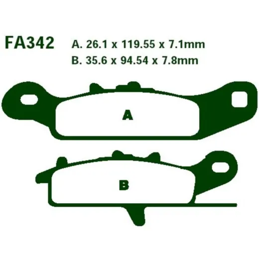 Bremsbeläge Bremsklotz Sinter R EBC FA342R