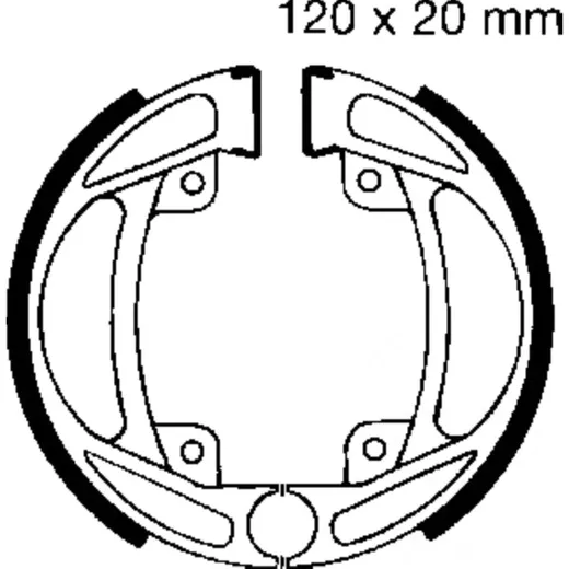 Bremsbacken ohne Feder EBC 932