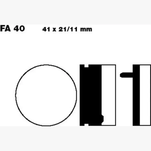 Bremsbeläge Bremsklotz Standard EBC FA040