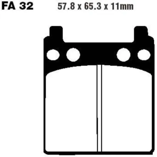 Brake pads std ebc FA032