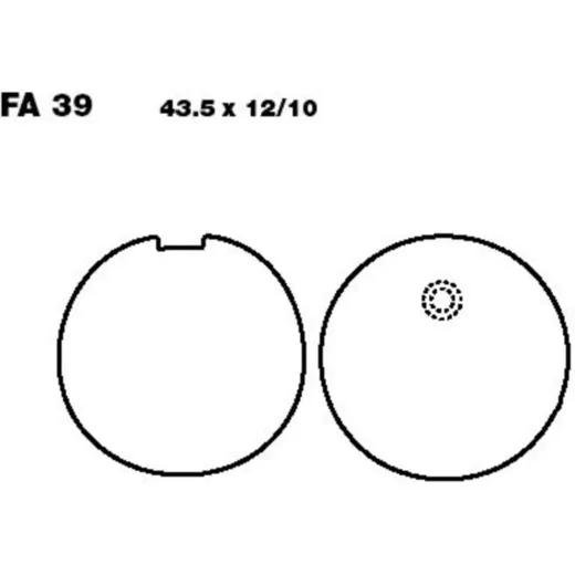 Bremsbeläge Bremsklotz Standard EBC FA039
