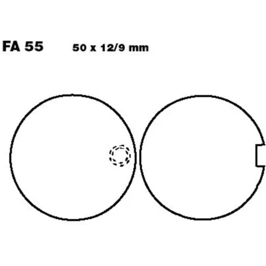 Brake pads std ebc FA055