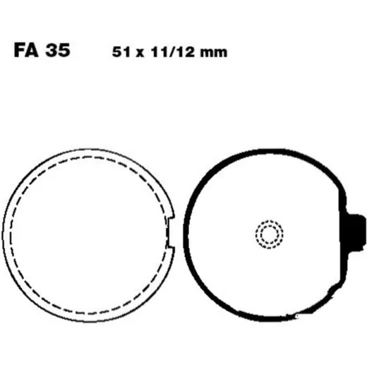 Brake pads std ebc FA035
