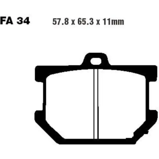 Bremsbeläge Bremsklotz Standard EBC FA034