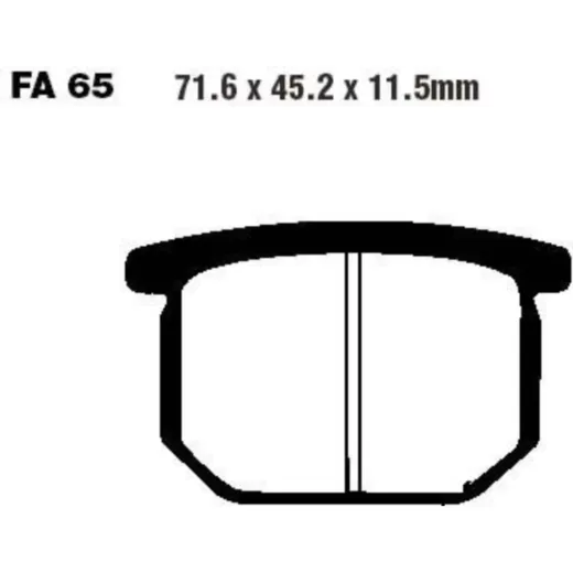 Bremsbeläge Bremsklotz Standard EBC FA065