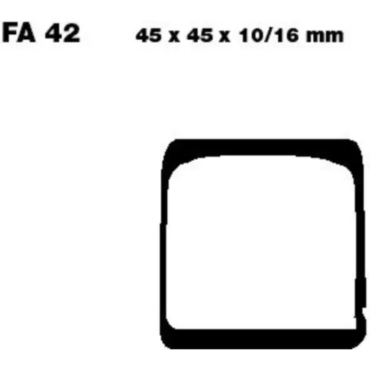 Bremsbeläge Bremsklotz Standard EBC FA042