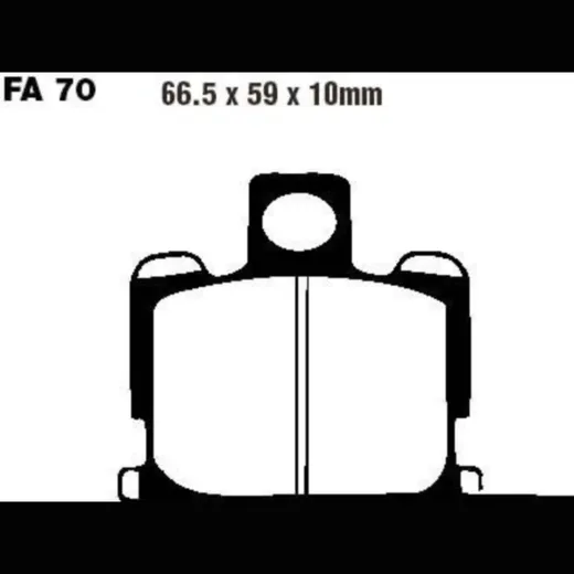 Bremsbeläge Bremsklotz Standard EBC FA070