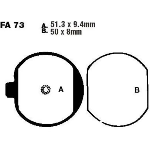 Bremsbeläge Bremsklotz Standard EBC FA073