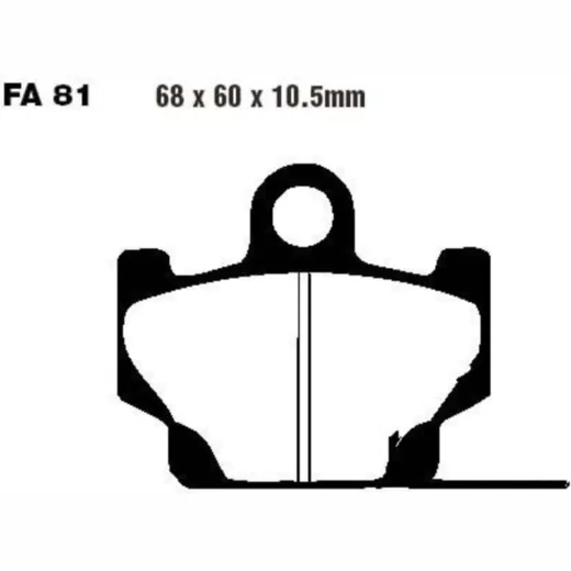 Brake pads std ebc FA081