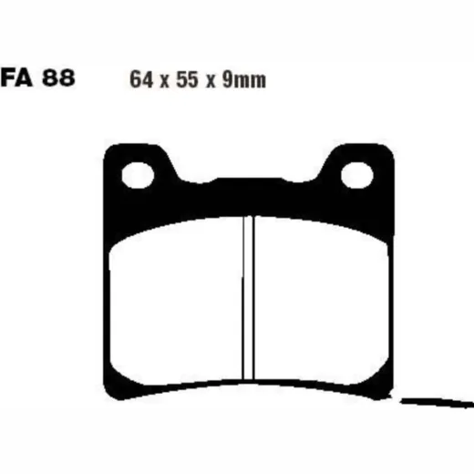 Brake pads sintered hh ebc FA088HH