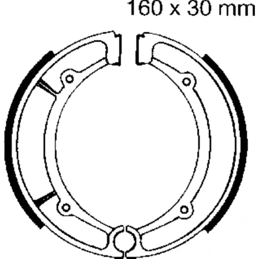 Bremsbacken mit Feder EBC Y516