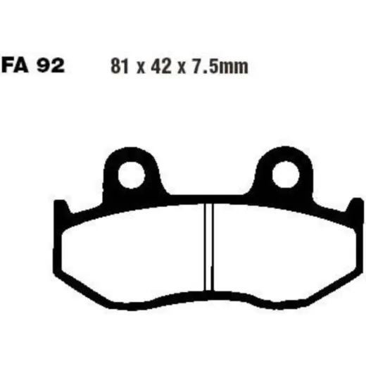 Bremsbeläge Bremsklotz Sinter R EBC FA092R