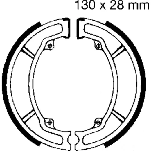 Bremsbacken mit Feder EBC Y506G