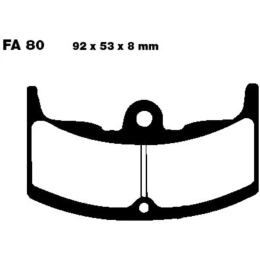 Brake pads std ebc FA080