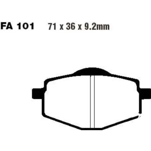 Brake pads scooter ebc SFA101