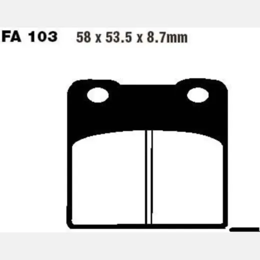 Bremsbeläge Bremsklotz Standard EBC FA103