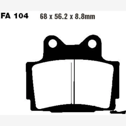 Brake pads std ebc FA104