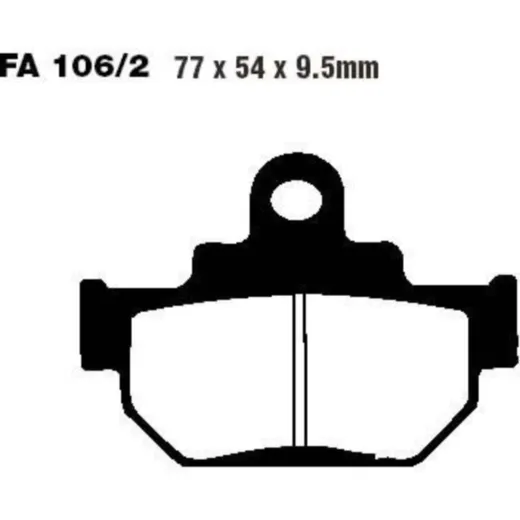 Brake pads std ebc FA1062TT