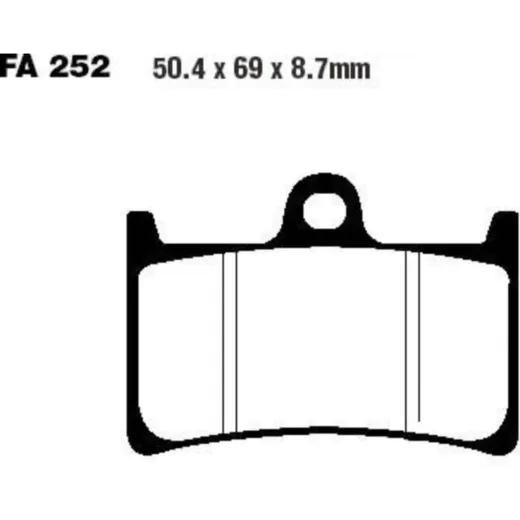 Brake pads sintered epfa ebc EPFA252HH