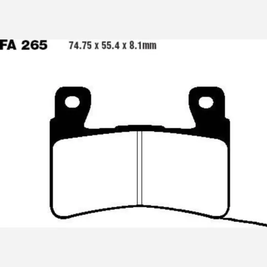 Brake pads sintered hh ebc FA265HH