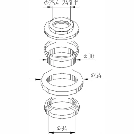 Head bearing kit 6036