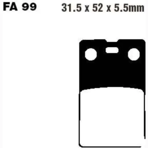 Bremsbeläge Bremsklotz Standard EBC FA099