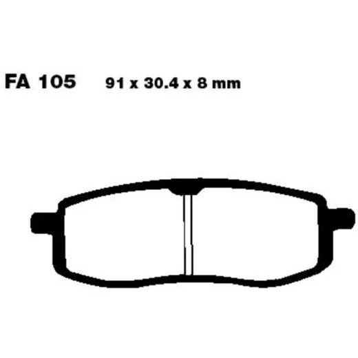 Brake pads std ebc FA105TT