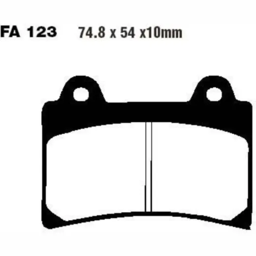 Brake pads sintered hh ebc FA123HH