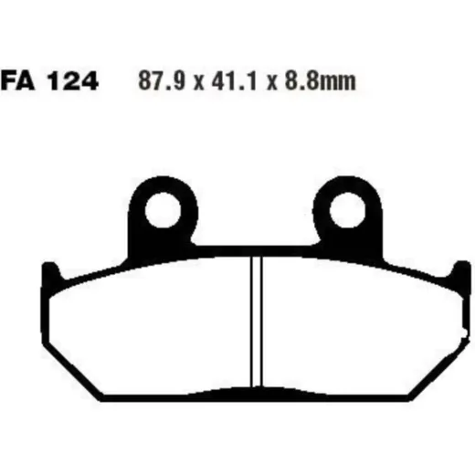 Bremsbeläge Bremsklotz Standard EBC FA124