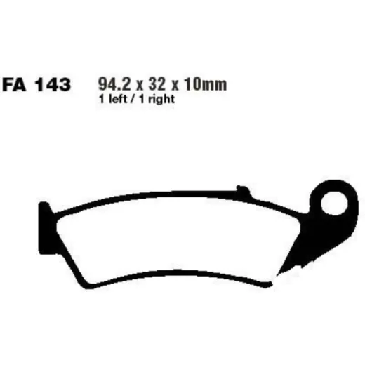 Brake pads std ebc FA143