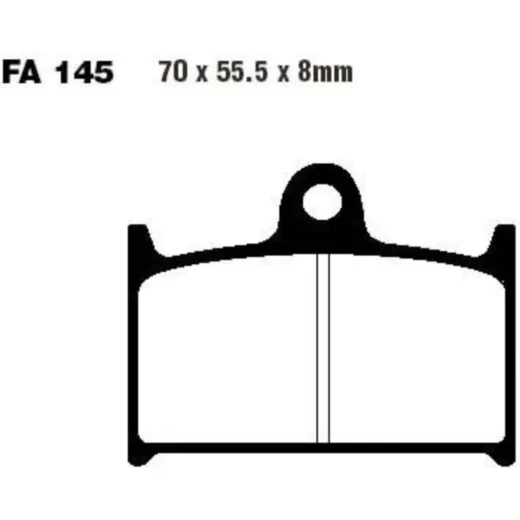 Brake pads sintered hh ebc FA145HH